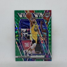 Stephen Curry Green Prizm Will To Win Insert 2020-21 Panini Mosaic Basketball #6