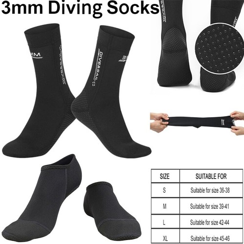 3MM Tauchsocken Antirutsch Unisex Tauchen Surfstiefel Neopren Strandsocke Neu
