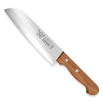 V.P. LINE 1824 Solingen® Santoku-Messer Olivenholzgriff Küchenmesser 21 cm