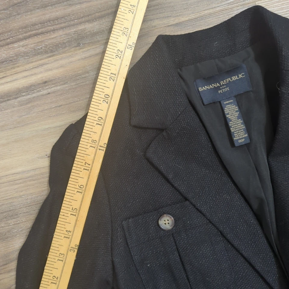 Pantalón Corto Banana Republic Negro Negocios Estilo Informal Pequeño 00p Foto 2 de 4