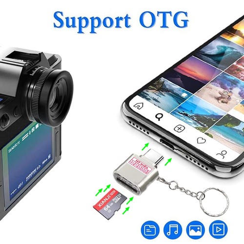 Adaptateur USB-C Micro SD OTG Lecteur de Carte, Lecteur de Carte Mémoire Smartphone Ordinateur Portable FR - Photo 13/13