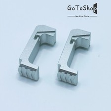 2 PK Extended Mag Release for the Glock 43x 48 Aluminum Silver
