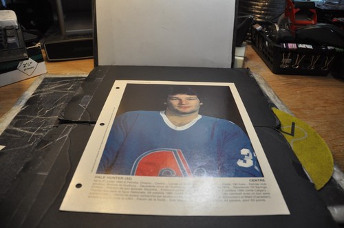 dale hunter # 32 1982 quebec nordiques DIMANCHE DERNIERE HEURE photo nhl