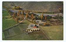 Ranch Carson Valley Nevada Air View  Postcard