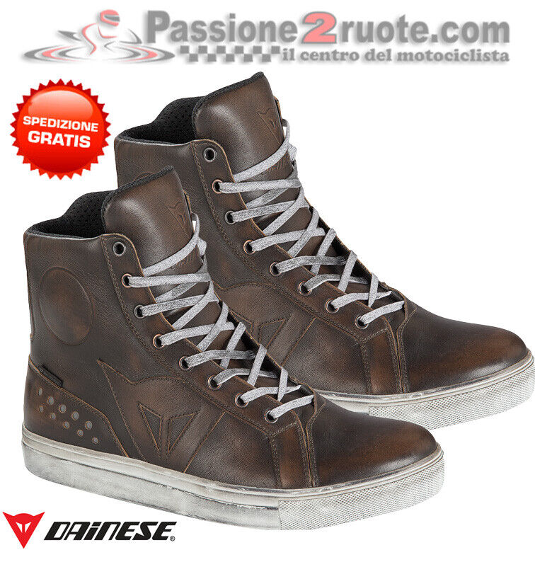 Scarpe Dainese Street Rocker WP marrone brown shoes Moto Morini Guzzi Piaggio