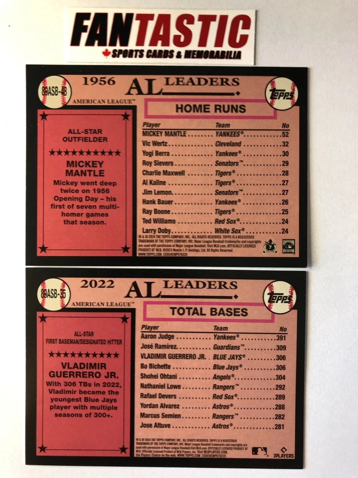 2024 Topps Series 2 Card 1989 Topps ALL-STAR Insert YOU PICK More to Come! - Image 2 of 2