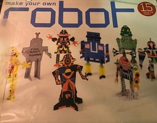 Make Your Own Robot: 15 Punch-out Robots by Magma Magma Papercraft Used