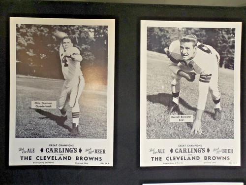 1954 Cleveland Browns Carling Black Label SET Chuck Noll RC Otto Graham Groza - Picture 3 of 7