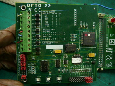 OPTO 22 BRAIN BOARD 007308E 16 CHANNEL CONTROL BOARD G4PB16H AND 13 I/O MODULES