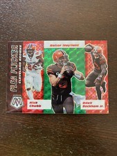 2020 Mosaic Flea Flicker #FF4 GREEN MOSAIC Baker Mayfield Nick Chubb OBJ Browns 