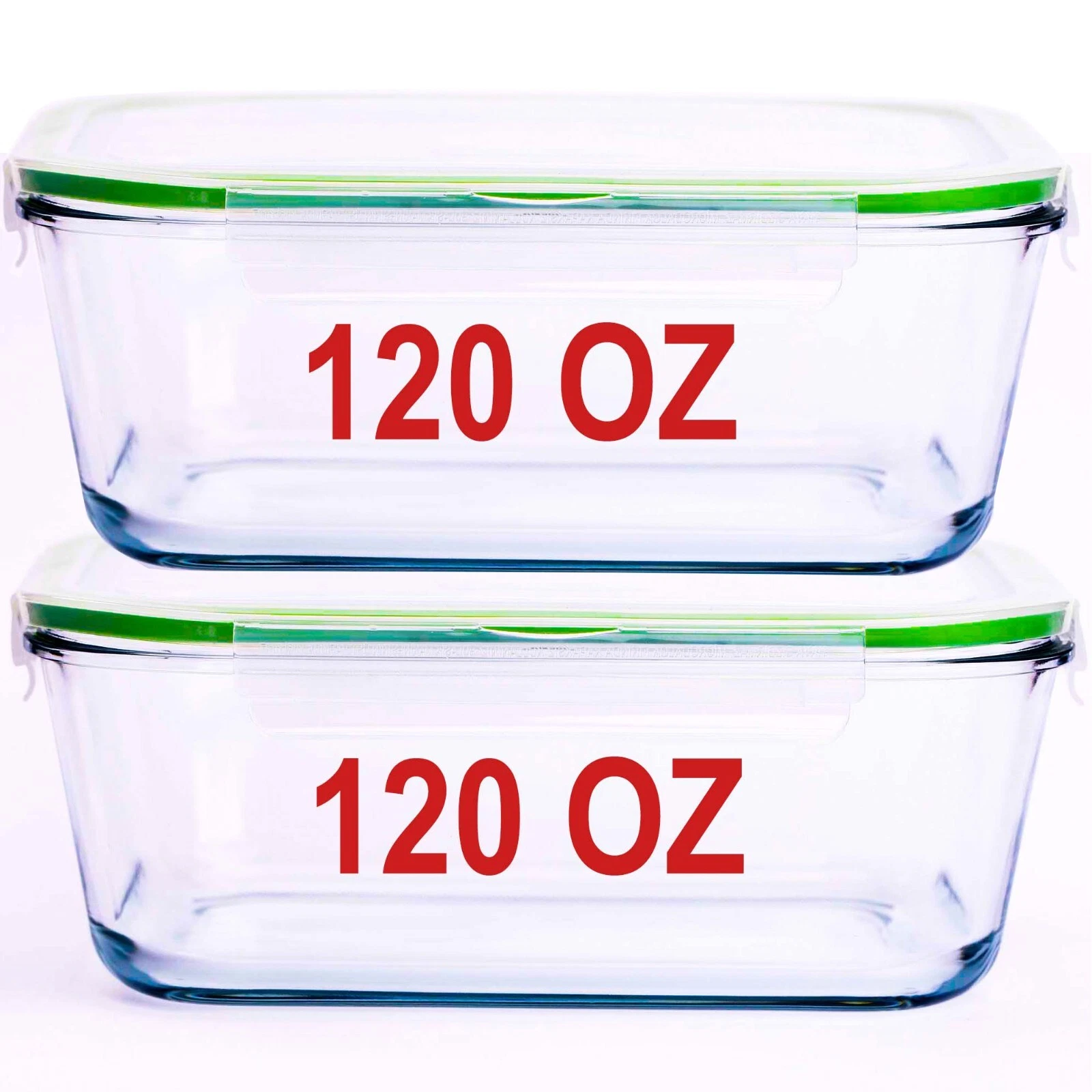 120 Oz 15 Cup Large Glass Food Storage Containers with Lids Airtight Set 2-pack
Opens in a new windo