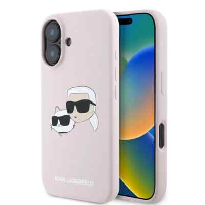 Original Karl Lagerfeld Karl & Choupette Magsafe Impact Pink Case iPhone 16
