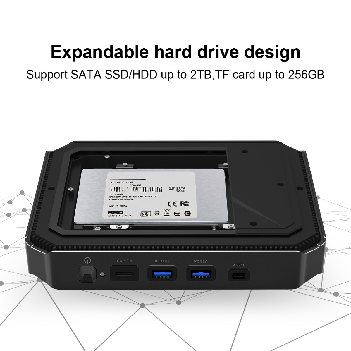 CHUWI Desktop Computer PC J4125 8gb RAM 256G SSD Windows 10