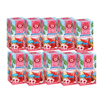 Teekanne frio Kokosnuss-Hibiskus, 18 Teebeutel, 10er Pack
