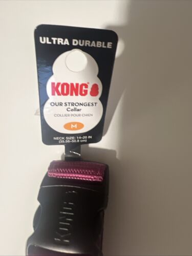 KONG Max HD Ultra Durable Neoprene Padded Dog Collar (M - Pink) - Picture 2 of 6