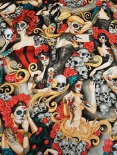 Alexander Henry Las Elegantes Cotton Fabric by theYard Bright Smoke