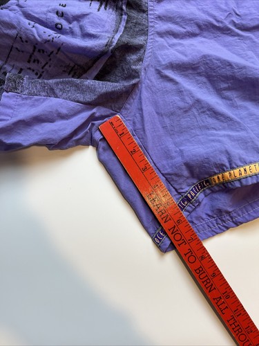 Vintage Ocean Pacific Swim Trunks Shorts Men’s XL Neon Orange Purple Pockets - Picture 7 of 7