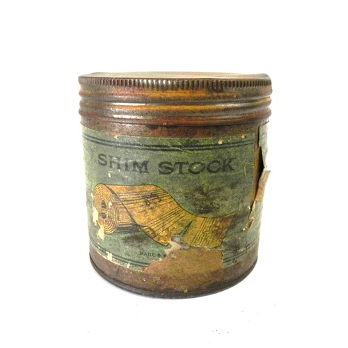 VINTAGE VICTOR SHIM STOCK CONTAINER W/ SOME CONTENTS LEFT 1910's 1920's ERA USED - Picture 2 of 6