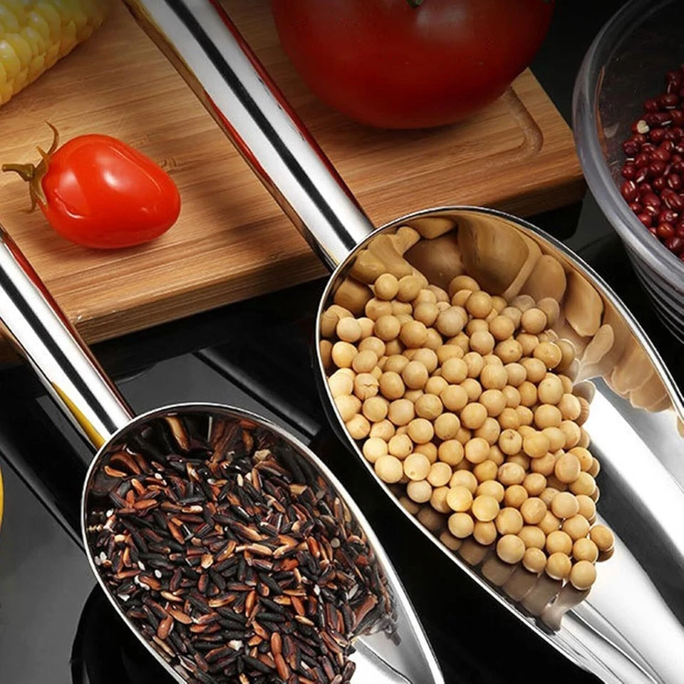 不锈钢勺条冰糖干货爆米花商用铲子12盎司 — 第 4/4 张图片