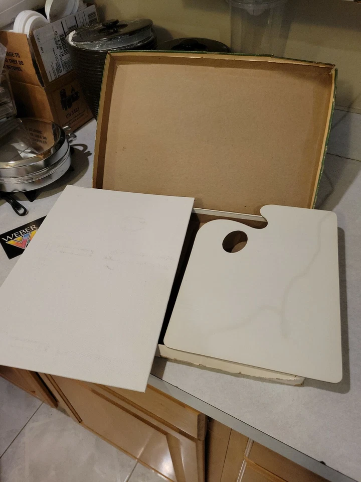 VINTAGE/RARE USED WEBER  OIL  PAINTING SET VG CONDITION — 第 4/4 张图片