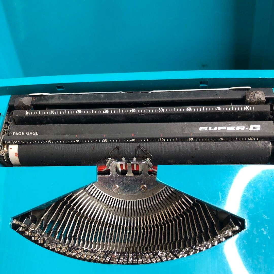 SCM SMITH-CORONA Super-G タイプライター 希少 SCM SMITH-CORONA Super-G typewriter Bule Black Rare Japan