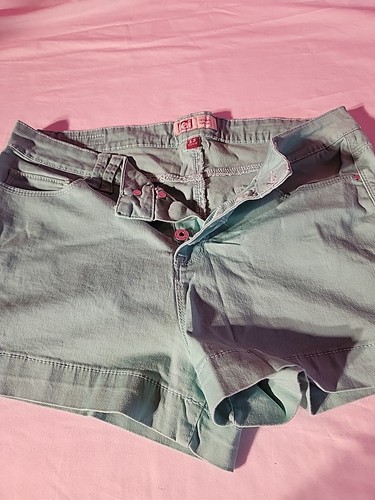 Girls l.e.i Tatum Higrise Seafoam Green Shorts Size 13 Juniors