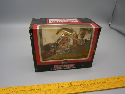 Harley Davidson Ornament Cavanagh Collection Red Harley Motorcycle 2001