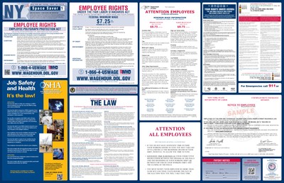 2020 New York State Federal Labor Law Poster All On One Ebay