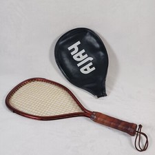 Vintage Omega 1 Tennis Racquet 4 1/8 5100 With AJAH Case Made In USA GUC