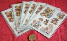 NEU !!! 2 Packungen Nostalgische Sticker Bär...