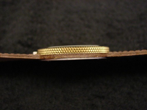 Wristwatch, Bord a' Bord French Uni-Sex Solid Bronze, Genuine Leather B3 - Picture 3 of 10
