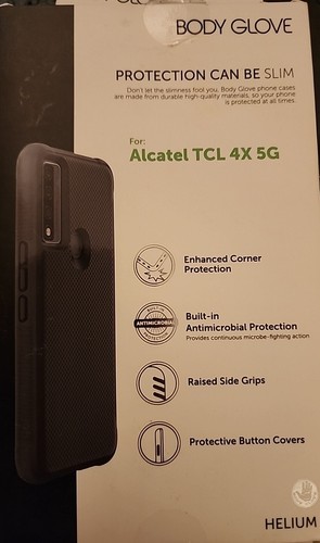 Body Glove Alcatel TCL 4X 5G Textured Gel Phone Case Microbial Protection 2 Pcs - Picture 2 of 3