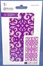Crafters Companion Grande Flourish Embossing Folder Gemini 2.75 x 5.75 Free Ship