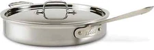 All-Clad MC2 Professional Stainless Steel Bi-Ply 3  Saute Pan with lid (scratch)