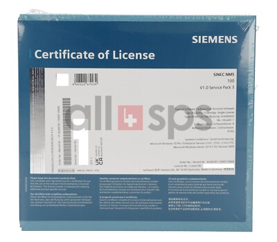 SINEC NMS 100 V1.0 SP3 - 6GK8781-1DA01-0AA0 (NS)
