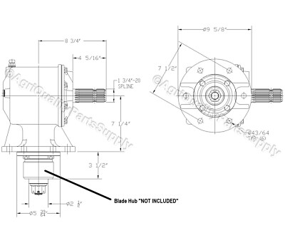 その他 Alamo Alamo/Rhino 00760403B Rotary Mower Gearbox 1:1.21SU Ratio