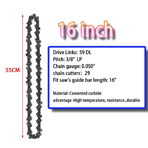 4/6/8/10/12/16 inch 28-59 Drive Links Saw Chain Chainsaw Blade 1/4'' 3/8'' LP - Picture 33 of 38
