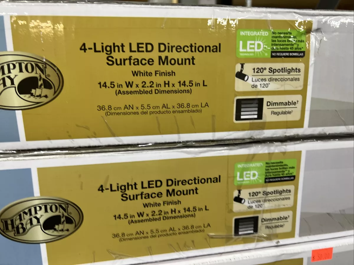 Hampton bay 4 light led directional surface mount deals
