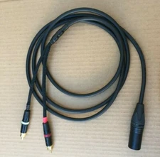 1FT -25'FT Mogami 2534 Neutrik Gold XLR-male to 2-RCA balance Star Quad Cable 