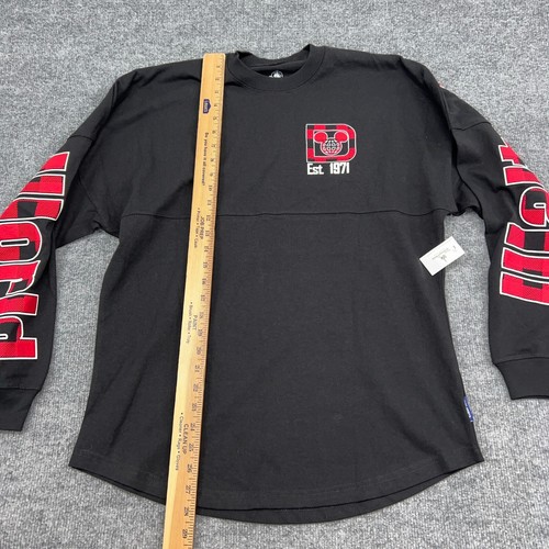Walt Disney World Spirit Jersey Adult S Black Mickey Mouse Ears Christmas Plaid - Picture 4 of 7