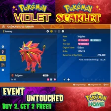 Solgaleo Shiny Eclipse Gamestop 2019🌟 Event Untouched🔥Pokémon Scarlet & Violet
