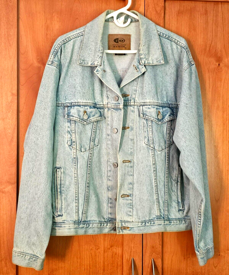 Vintage 80's Disney Channel Cast Member Denim Jean Jacket Size L great
