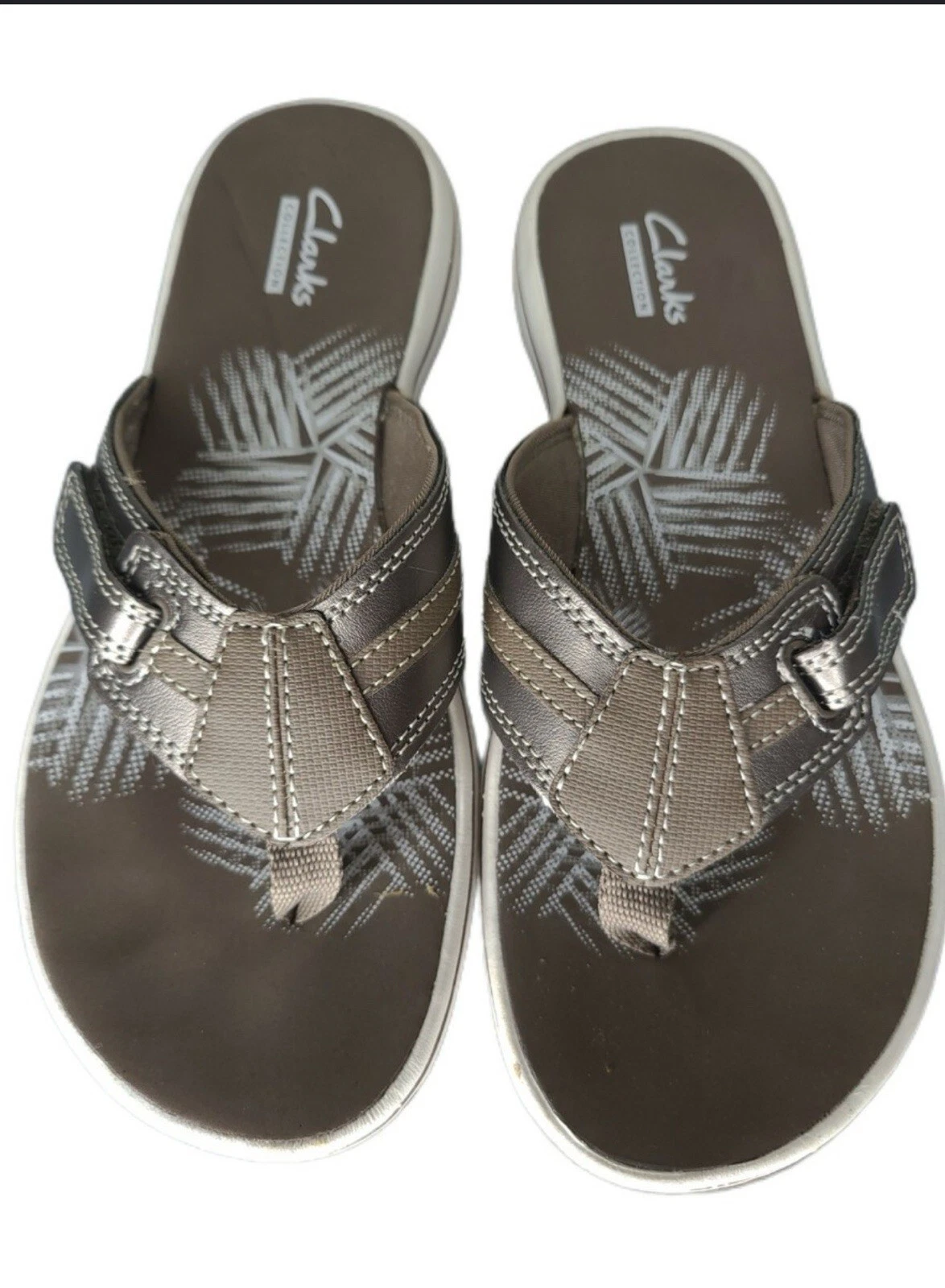 CLARKS Sandali Clark’s Cushion taglia 10 da donna il colore è grigio scuro vintage Clark’s.