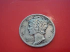 1938 P  Mercury Dime - VG cond, actual coin in photo