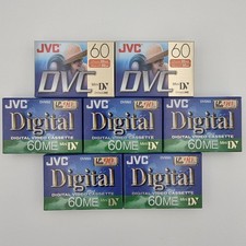 JVC DVC 60 Minute Digital Video Mini Cassette Tape M-DV60DU M-DV60ME Lot of 7