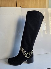 LOVE FROM AUSTRALIA LFA BLACK SUEDE OVER/KNEE HIGH LOW WINTER BOOTSUK 7 EU 40