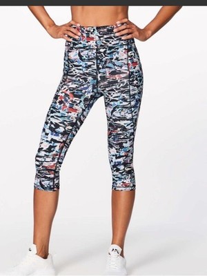 Lululemon Break Free Crop (Nulux 17'') Culture Clash Starlight Black Size 6