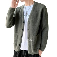 Kurt Cardigan Sweater Unplugged Concert 90s Costume Button Down Soft Cardigans