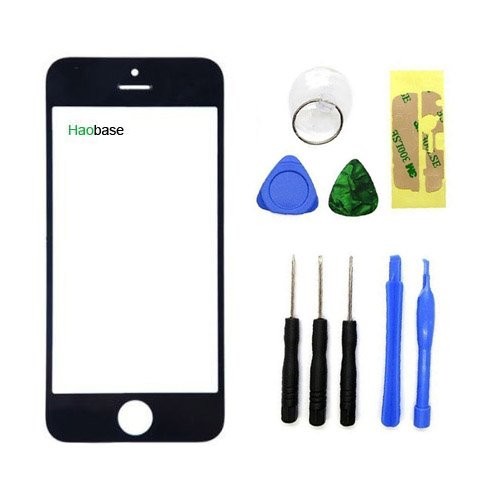Haobase Schwarz Touchscreen Frontglas Ersatz für Apple iPhone 5 5C 5S Werkzeug - Bild 1 von 3