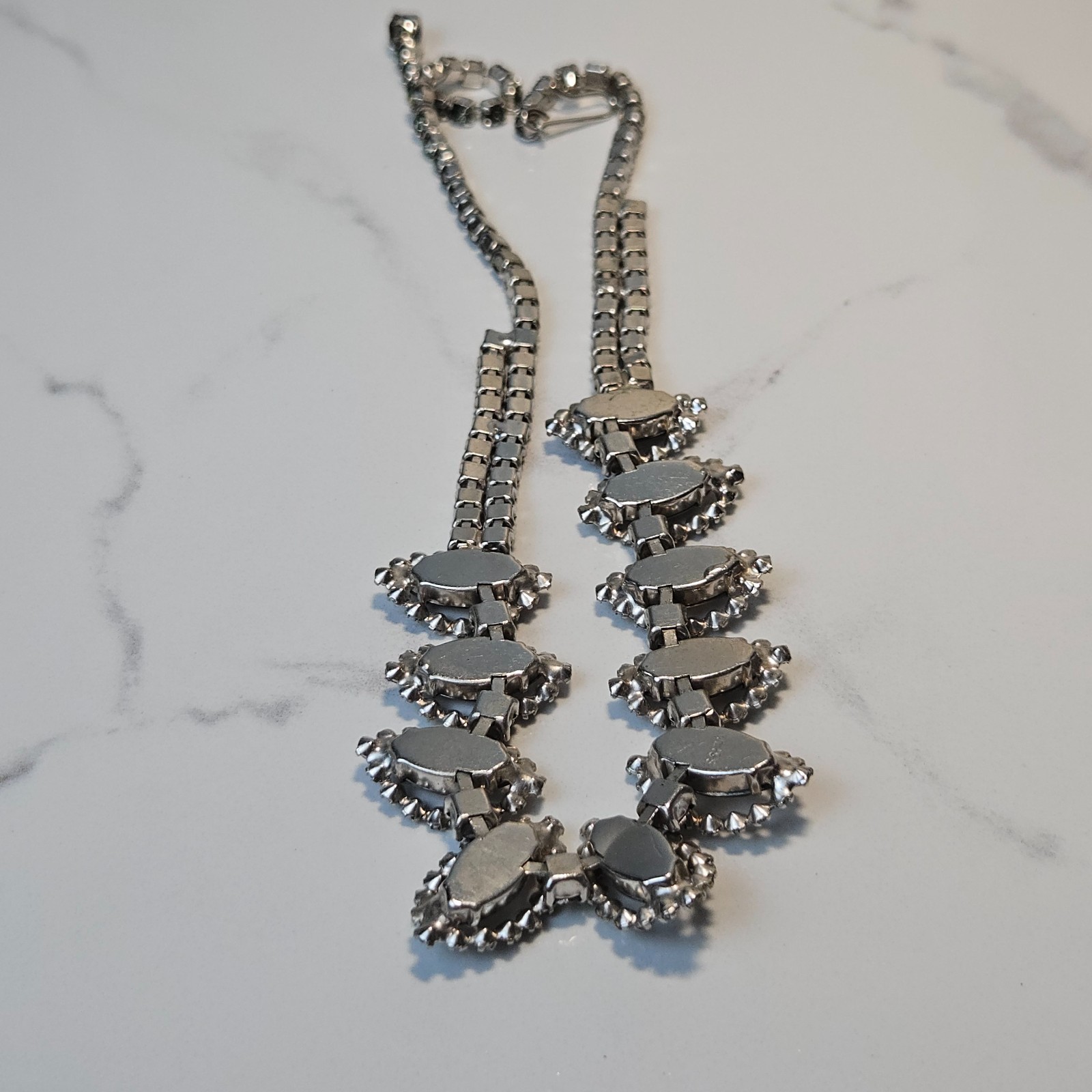 Rare Vintage Albert Weiss Necklace Bracelet and Clip On Earring Set